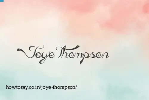 Joye Thompson