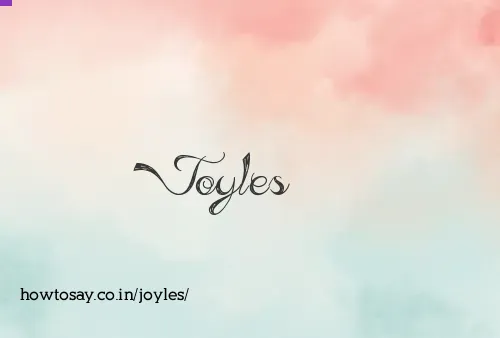Joyles