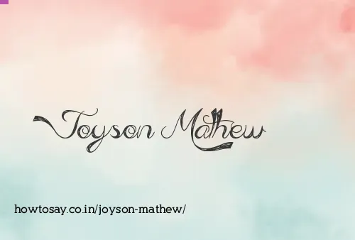 Joyson Mathew