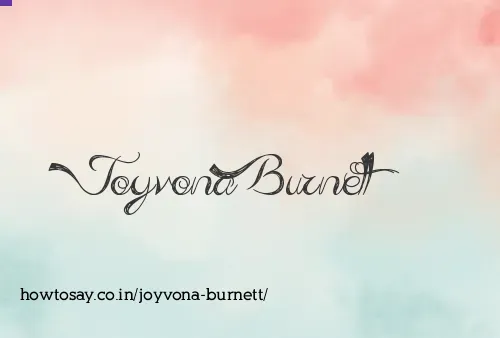 Joyvona Burnett