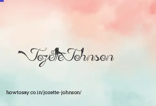 Jozette Johnson