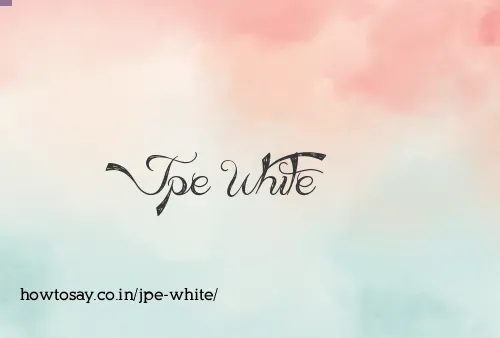 Jpe White