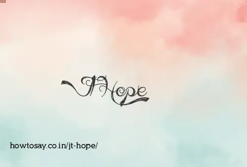 Jt Hope