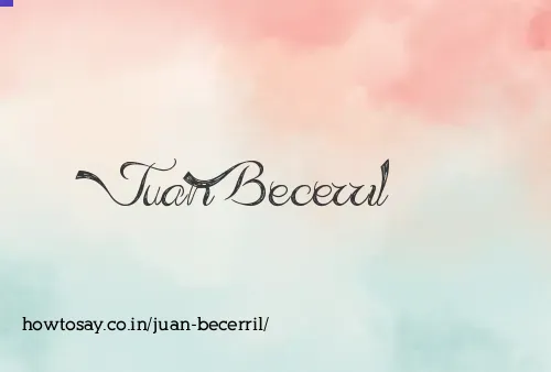Juan Becerril