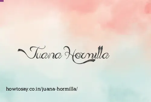 Juana Hormilla