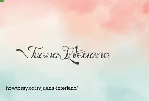 Juana Interiano