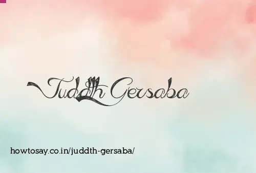 Juddth Gersaba