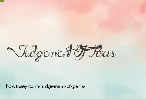 Judgement Of Paris