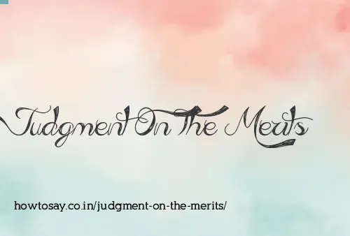 Judgment On The Merits