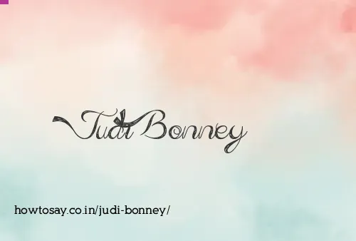 Judi Bonney