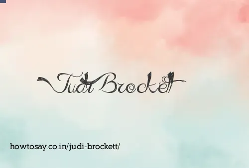 Judi Brockett