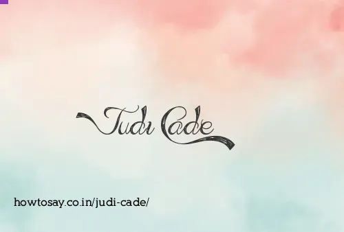 Judi Cade