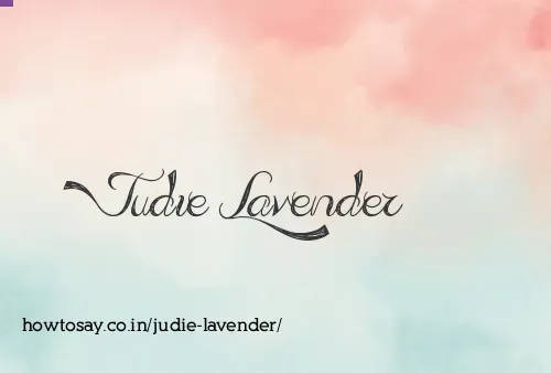 Judie Lavender