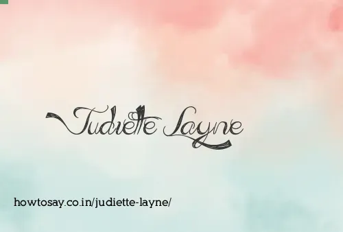 Judiette Layne