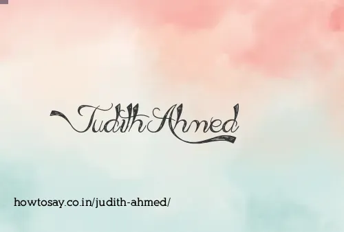 Judith Ahmed