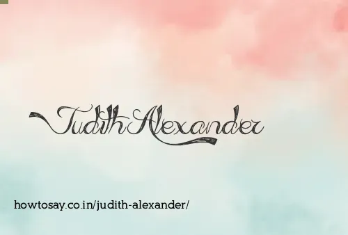 Judith Alexander