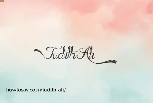 Judith Ali