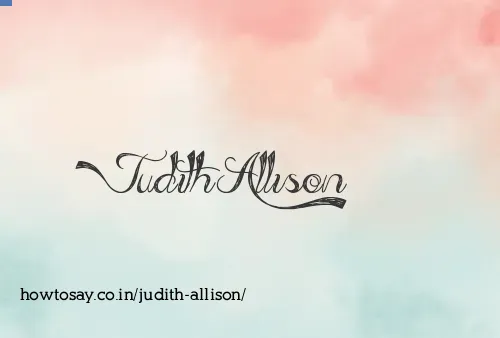 Judith Allison