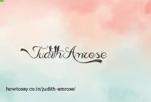 Judith Amrose