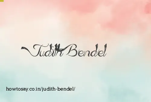 Judith Bendel