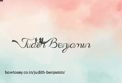 Judith Benjamin