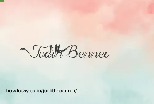 Judith Benner