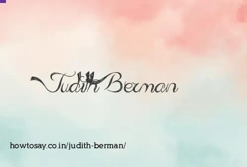 Judith Berman