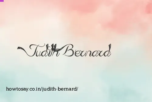 Judith Bernard