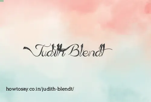 Judith Blendt