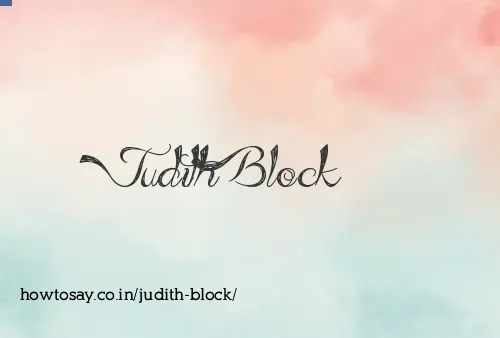 Judith Block