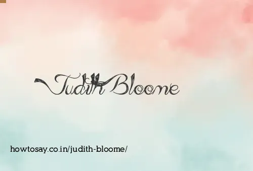 Judith Bloome