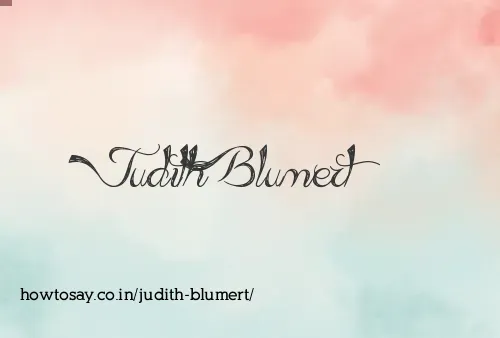Judith Blumert