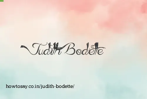 Judith Bodette