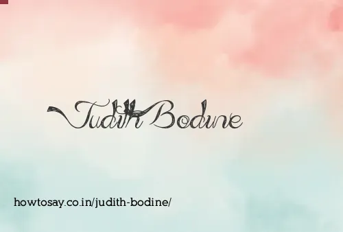 Judith Bodine