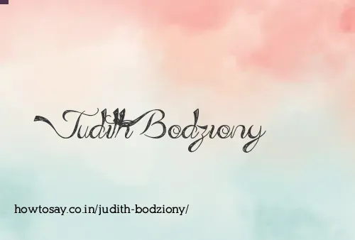 Judith Bodziony