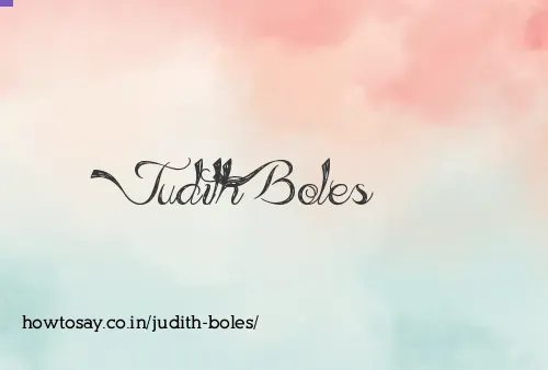 Judith Boles