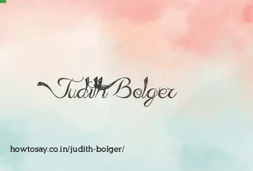 Judith Bolger