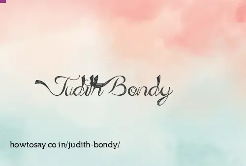 Judith Bondy