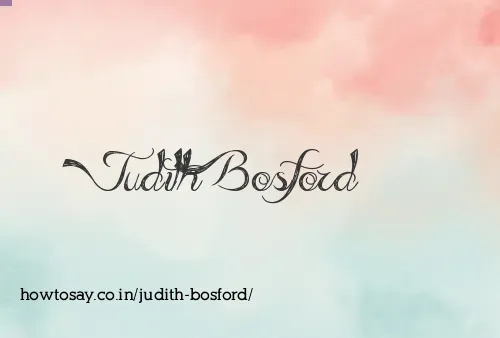 Judith Bosford