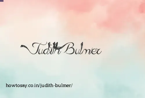 Judith Bulmer