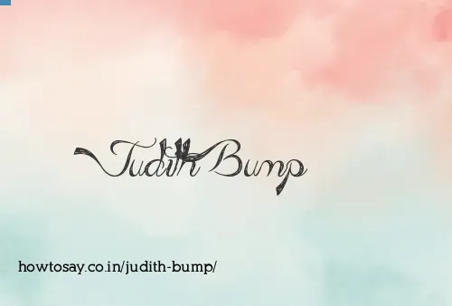 Judith Bump