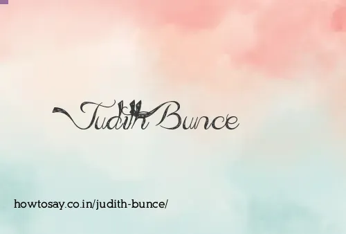 Judith Bunce