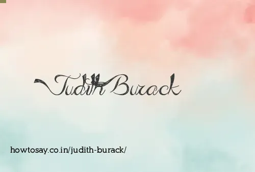 Judith Burack