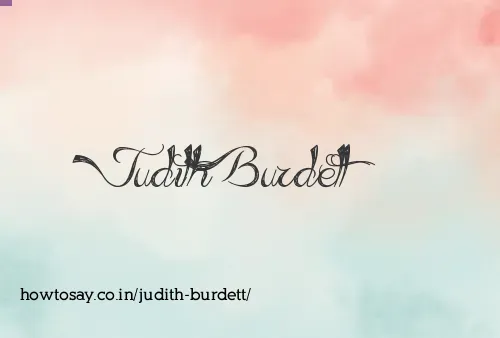 Judith Burdett