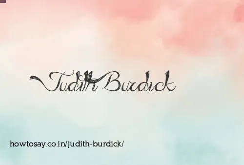 Judith Burdick