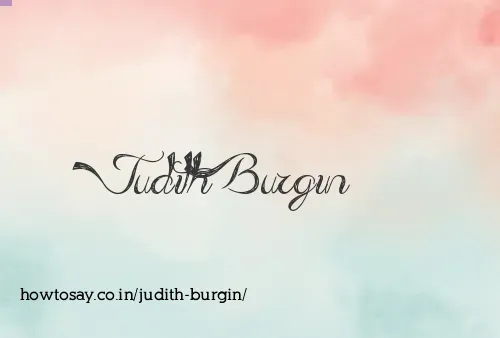 Judith Burgin