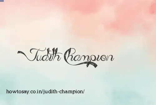 Judith Champion