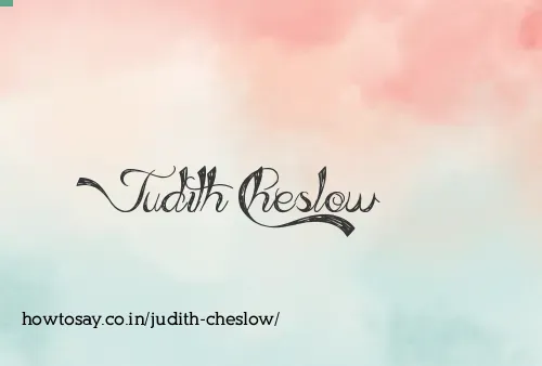 Judith Cheslow