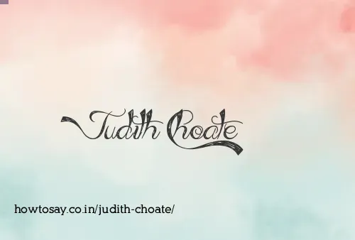 Judith Choate