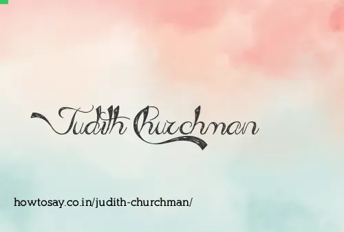 Judith Churchman